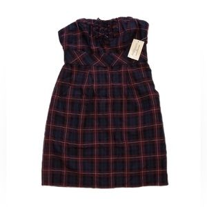 Guess Jeans Plaid Corset Strapless Dress, Youth/Girls size 5